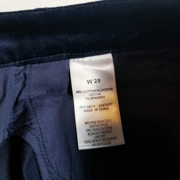 Joe's Jeans Icon Mid-rise Skinny Ankle in Navy Blue Velvet - Picture 8 of 10